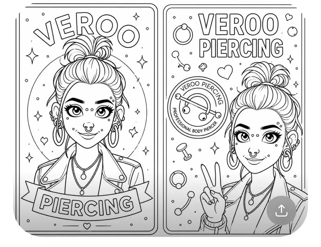 Omalovánky Veroo Piercing pro nejmenší